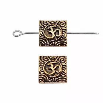 10шт бусины с маленьким отверстием бусины античное золото цвет цинковый сплав 10х5мм