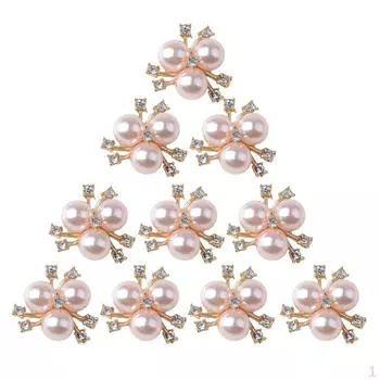 10шт цветок из бисера кристалл пуговицы с плоской спинкой свадебное платье украшения стразы камни