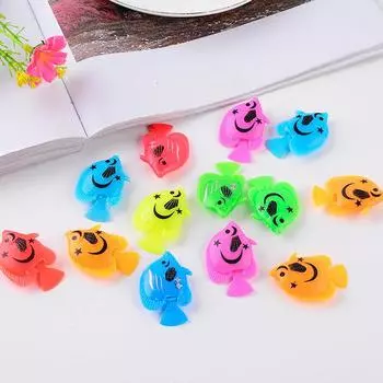 10шт. Движущиеся искусственные рыбы, пластиковые плавающие рыбы, имитирующие тропические рыбы 10 Pcs