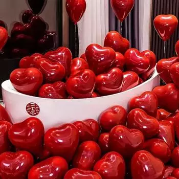 10шт двухслойный любовь день рождения свадьба украшение латексный шар 10pcs красный