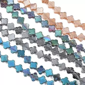 10шт хрустальные бусины цветок свободные бусины-разделители для DIY ожерелья браслета изготовления ювелирных изделий синий