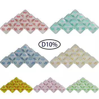 10шт игровых кубиков DND D10(00-90) Полиэдральные игральные кости для развлечений, веселые настольные игры для вечеринок жёлтый