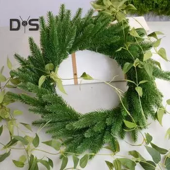 10шт искусственные растения сосновые иголки ветки DIY домашний сад праздник партия декор 10pcs