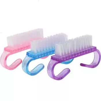 10шт кисти для чистки ногтей, кисть для удаления пыли, инструмент для маникюра синий