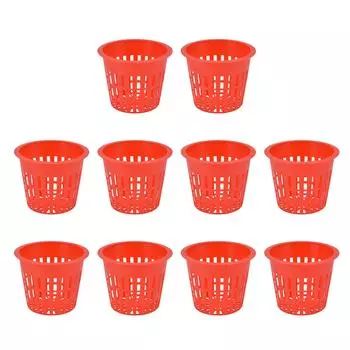 10шт корзина для посадки растений корзина для выращивания растений пластиковая гидропонная сетка для посадки для сада