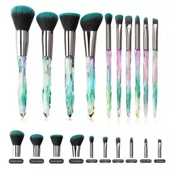 10шт косметическая основа для растушевки румян для лица, пудра, кисть для губ, косметический инструмент