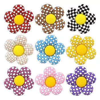 10шт красочные хризантемы серии ПВХ подвески для обуви для украшения обуви 10pcs