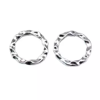 10шт Круглые Подвески Ювелирные Компоненты Аксессуары Античное Серебро Цвет Цинковый Сплав 17X17mm