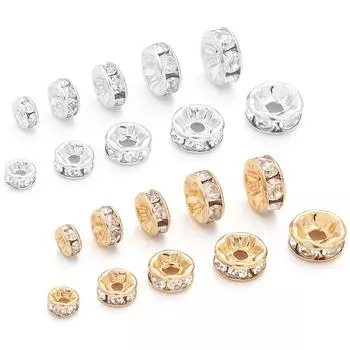 10шт медные обручи бусины для изготовления ювелирных изделий своими руками браслет 8mm 10pcs серебряный