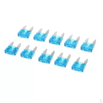 10шт мини-лезвие 15А синего цвета для замены легкового грузовика