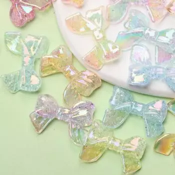 10шт модные DIY ювелирные аксессуары бусины яркий бант расколотый эффект