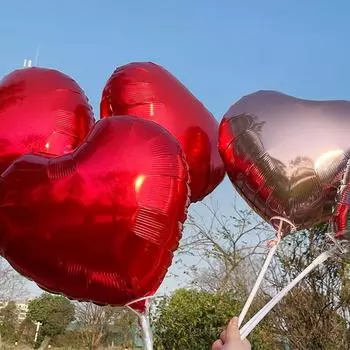 10шт модные гелиевые шары 18 дюймов сердце любовь розовое золото вечерние декор фольгированные шары золотой