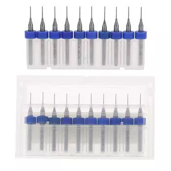 10шт/набор печатных плат карбидные мини-микро-сверла с ЧПУ 10Pcs 0.45mm