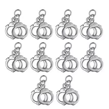 10шт наручники ожерелья DIY ювелирных изделий ручной работы аксессуары Щепка 27 x 18 mm серебряный