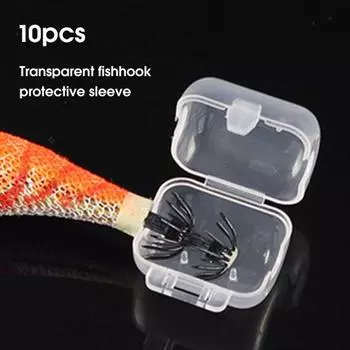10шт. Несколько чехлов для рыболовных крючков. Простое управление. Износостойкий защитный чехол для крючков для любителей. M