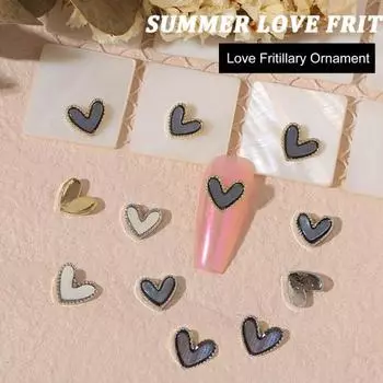 10шт Орнамент для ногтей Легкая паста DIY Сплав Стильный сверкающий бант Камелия Арт Декор Салон Поставка E