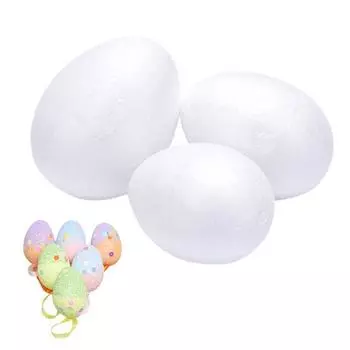 10шт пасхальные яйца пенопластовый шар ручной работы Diy Craft украшения для вечеринок 8cm