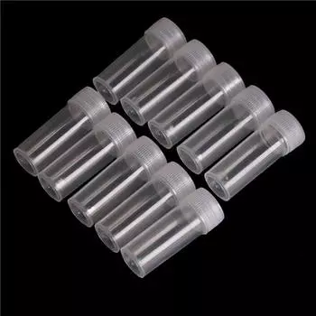 10шт пластиковая бутылка для проб 5 мл пробирка маленькая бутылка флакон контейнер для хранения 10pcs