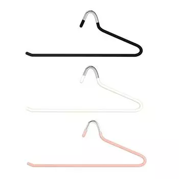 10шт. Пластиковая вешалка для брюк типа Dip, телескопическая вешалка для одежды для общежития, многослойная вешалка для брюк для женщин One Size чёрный