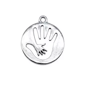 10шт размер выреза подвески для рук подвески античное серебро цвет цинковый сплав 23х20мм