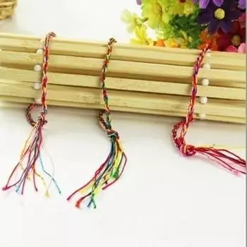 10шт разноцветных плетеных и обернутых браслетов для мужчин и женщин, модные ювелирные аксессуары, плетеные вручную браслеты