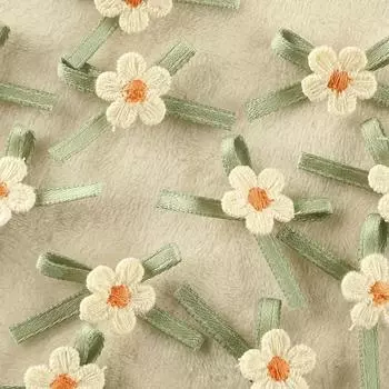 10шт ручной работы атласная лента цветок бант патч для ремонта украшения одежды