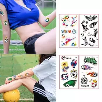 10шт / Set Мода Простая в использовании Модная татуировка Наклейки Кубок мира Поклонники Карнавал для унисекс