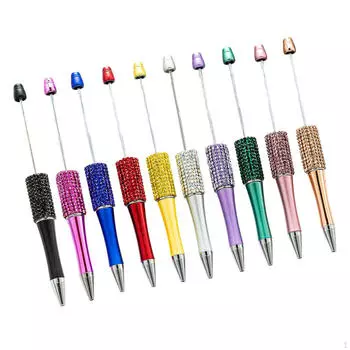 10шт шариковая ручка из бисера, шариковые ручки, декор для вечеринки, написание DIY из бисера