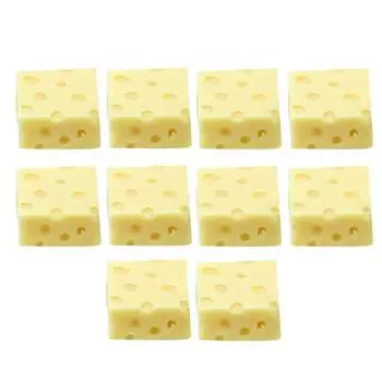 10шт сыр хлеб миниатюрный дизайн кукольный домик модель еды игрушки декорации украшения A
