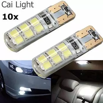 10шт T10 194 W5W COB 2835 SMD 12LED автомобильные лампы Canbus супер яркий свет лампы