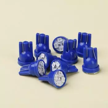 10шт T10 клин синий 4-Smd светодиодный светильник для приборной панели W5W 194 2825 калибровочные кластерные лампы
