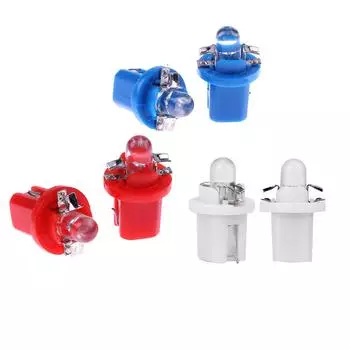 10шт T5 B8.5D 5050 SMD светодиодные лампы для приборной панели автомобиля красный