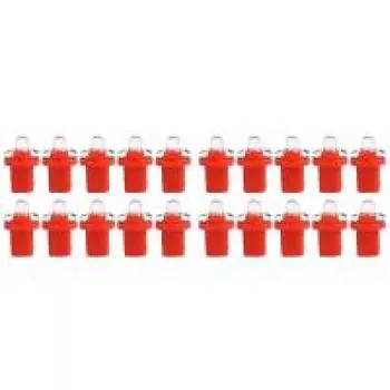 10шт T5 B8.5D светодиодный автомобильный светильник, автоматические лампочки на приборной панели, приборная панель (красный)