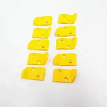 10шт. Вставка для шиномонтажного станка без рычага, пластиковая защитная вставка Artiglio Type B, шиномонтажный станок, крепление для шин жёлтый