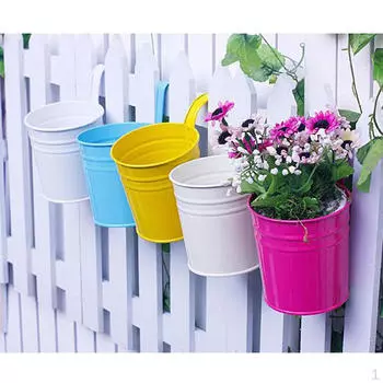 10шт железный подвесной балкон сад и цветочный горшок домашний декор