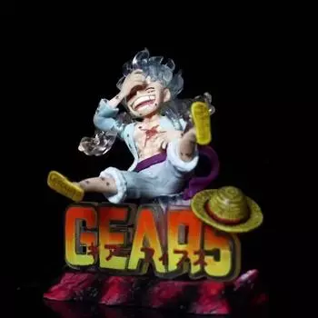10см Аниме Цельный кусок Фигура Луффи Gear 5 Фигура Солнце Бог Луффи Ника ПВХ Статуэтка Коллекция Моделей Игрушки no box