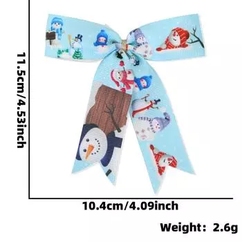 10см Красочные Банты Ручной Работы Аксессуары с Блестящим Дизайном для Веселья Праздника Blue Bow