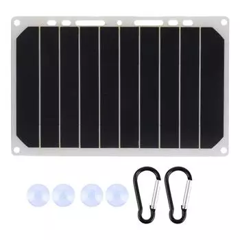 10W Portable Outdoor Solar Power Panel Charger with Standard USB Output for Phone Charging