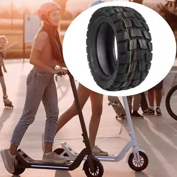 10X3.0 Бескамерная шина для электросамоката 80/65-6 90/55-6 Черный