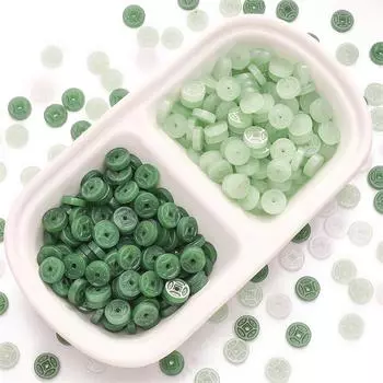 10x3 мм 10 шт./пакет Древние китайские стеклянные бусины в форме валюты DIY браслет ожерелье серьги ювелирные аксессуары 10x3mm 10pcs/bag