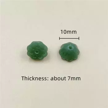 10x7 мм 50 шт. Лотос DIY аксессуары ручной работы серьги стеклянные хрустальные бусины DIY браслеты ожерелье кулон ювелирные изделия аксессуары 7x10mm 50pcs