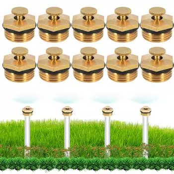 10x 1/2\\\ DN15 Спринклерная головка из латуни для орошения сада
