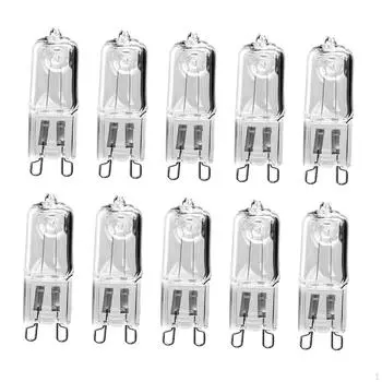 10x 33 Вт галогенные лампы 2-контактные прочные лампочки G9 теплый белый для микроволновой печи