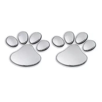 10X 3D автомобиль серебристый окно бампер тело медведь кошка собака лапа отпечатки ног наклейка