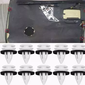 10x 51410407984 Задняя правая дверь автомобиля Картон панели облицовки клипсы внутренняя отделка замена для BMW X6 E71 E72 2008 - 2014