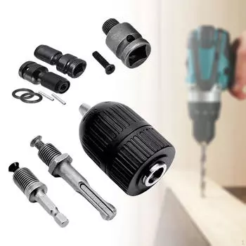 10x адаптер для бесключевого патрона для ударного гайковерта с быстрым соединением, смена инструмента, шестигранник 1/4