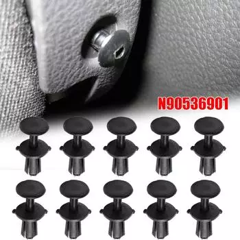 10X автомобильный передний бампер капот внутренняя отделка четверть панели зажим нажимного типа фиксатор отделка радиатора заклепки N90536901 для VW Skoda