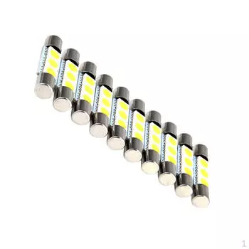 10X Белая гирлянда 28 мм 5050 3SMD светодиодная подсветка для зеркала