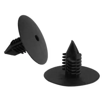 10x Car Wheel Arch Lining Splash Guard Trim Spruce Clips For Clio Scenic 7703077435 Car Fastener 35mm Head Width Interior Parts