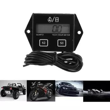 10x цифровой тахометр двигателя счетчик моточасов тахометр датчик оборотов двигателя ЖК-дисплей для мотоцикла ходовой двигатель лодка
